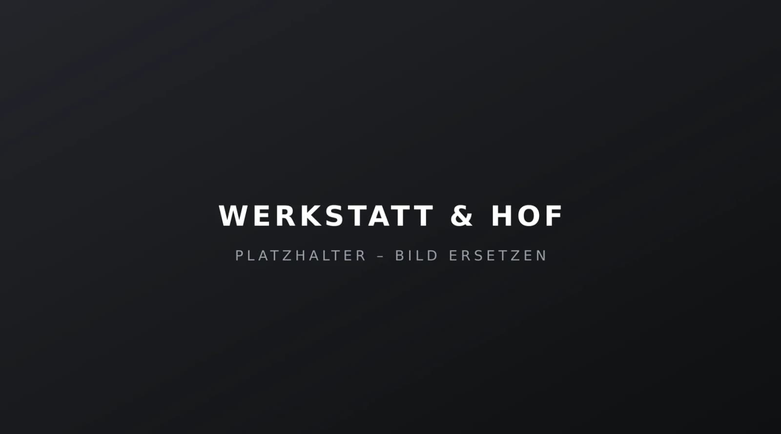 Werkstatt SR-Automobile (Platzhalter)