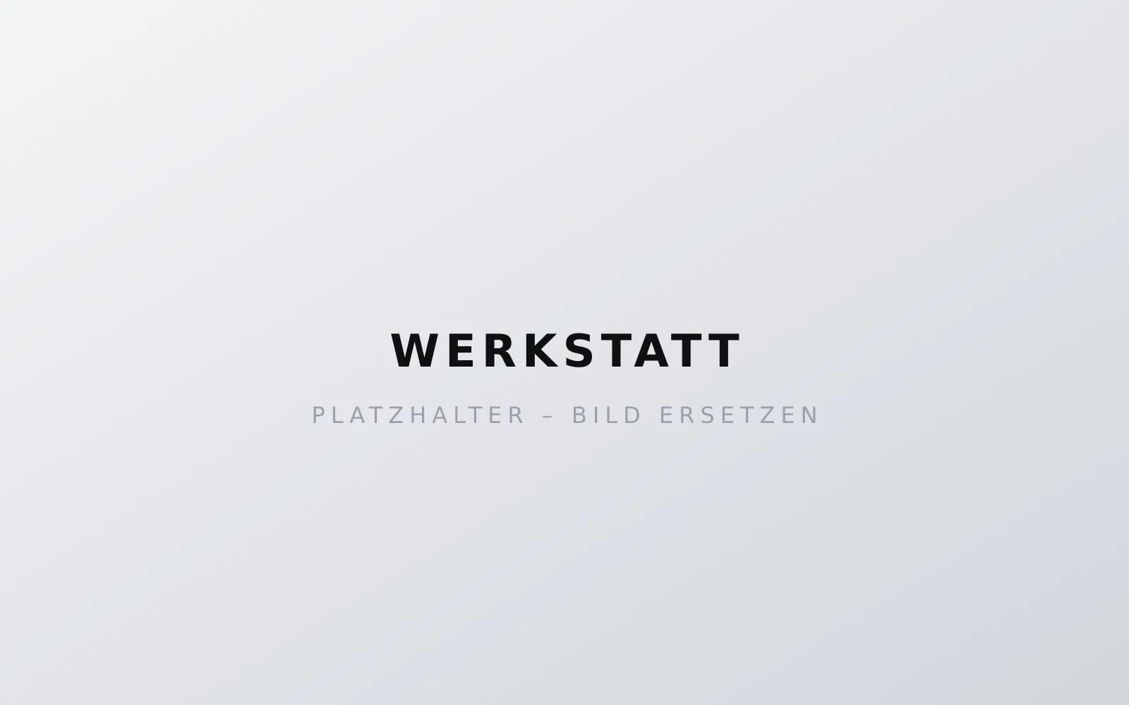 Werkstatt (Platzhalter)